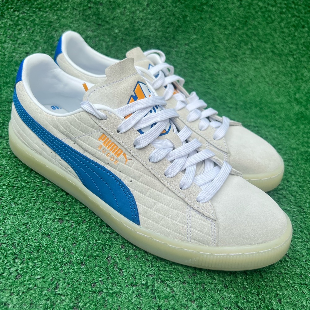 Puma White Castle X Suede Lace Up  Casual Shoes 382175-01 Men’s size 8 pre-owned